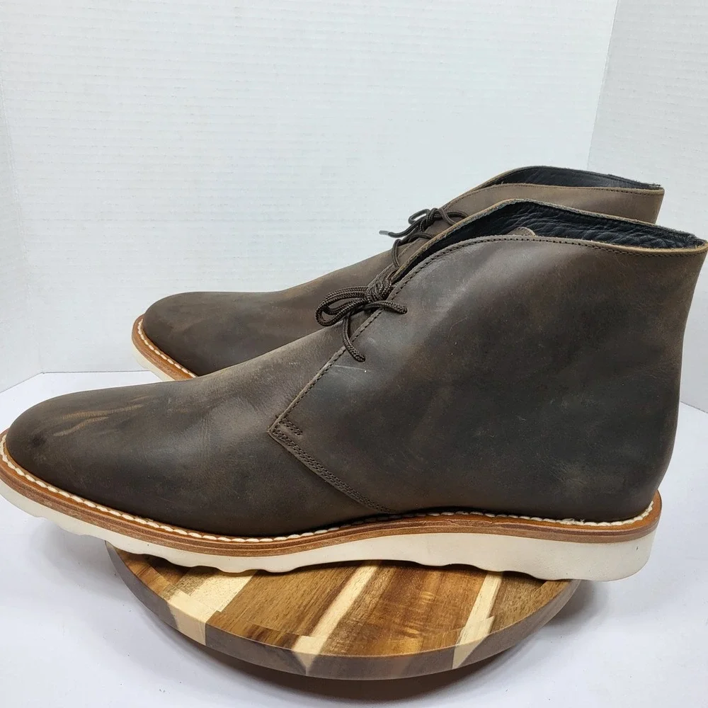 Thursday Boot Co Scout Chukka Mens 16 Brown Good Leather Wedge Sole Boot